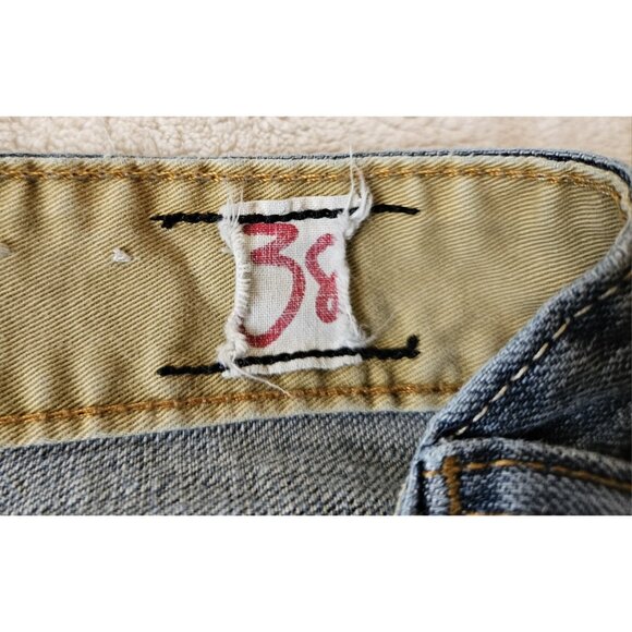 VTG UnionBay Jeans Mens Sz 38x32 ~Light Wash~ Wide Leg ~ High Rise~ Hong Kong - Picture 11 of 16